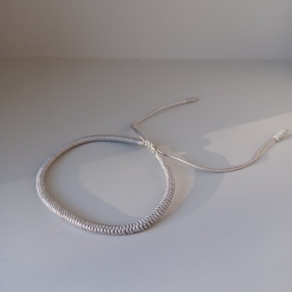 New men's jasper stone with black agate & hand woven 3 pieces set bracelets - Picture 6 of 8